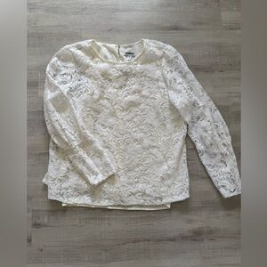 Express Cream Lace Blouse